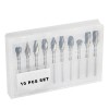 YUELUTOL Aluminum Cutting Bits Carbide Burr Set 10 Pieces With