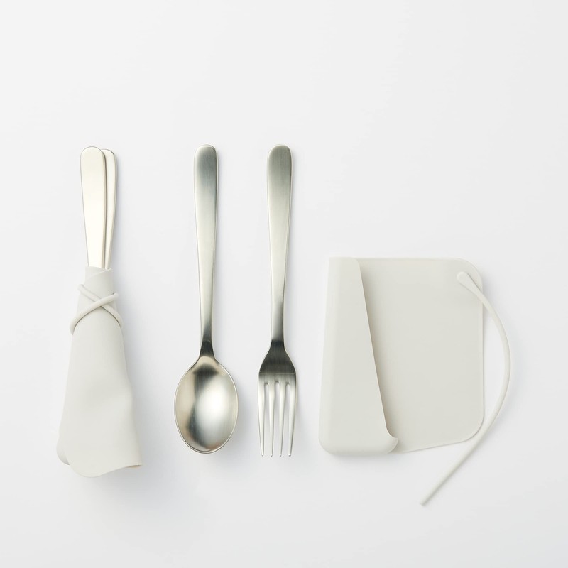 無印良品 MUJI Silicone Cutlery Cover, Gray 44341261