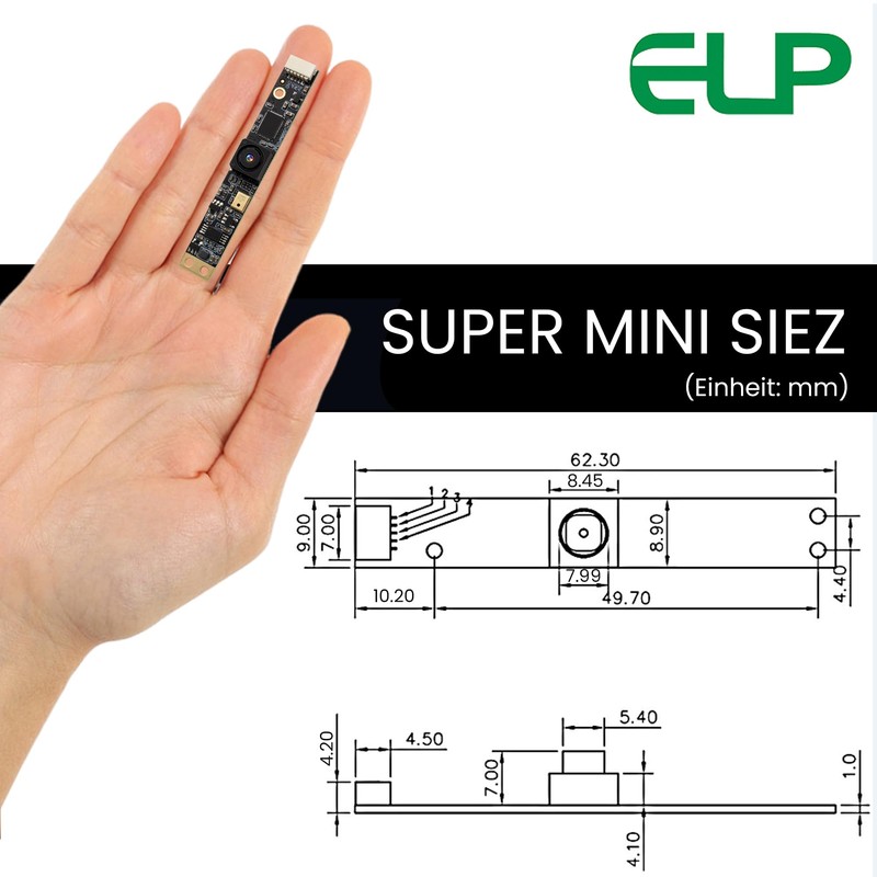 G 8MP USB Camera Module with Microphone Wide Angle PC