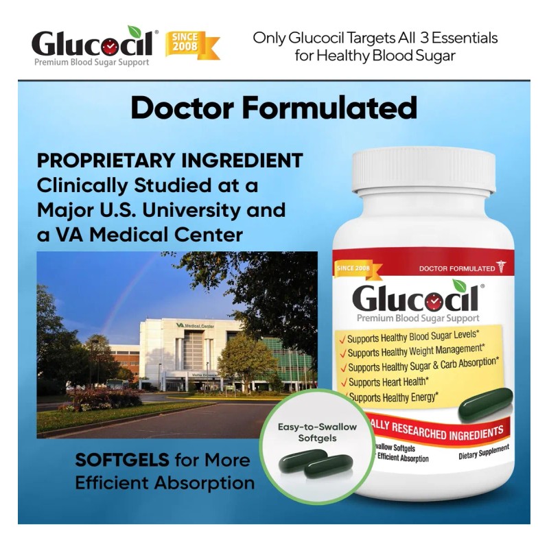 Glucocil Softgels - Apoyo Azúcar En Sangre Saludable