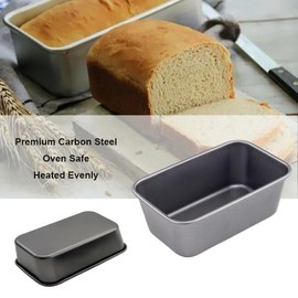 Harlams Loaf Tin - Non Stick Bakeware - Reinforced Rim - Fridge Freezer and Dishwasher Safe - Carbon Steel - 24 x 14.5 x 6.5 cm-