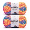 Bernat Blanket Brights 300g Neon Mix Yarn - 2 Pack