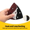 SPEEDWOX 50 Pcs Triangle Sanding Pads Hook and Loop 100
