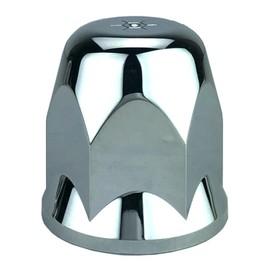 ALCOA Wheels 10 33mm Chrome Push On Hex Lug Nut Cover with Flange, Interior Metal Clips