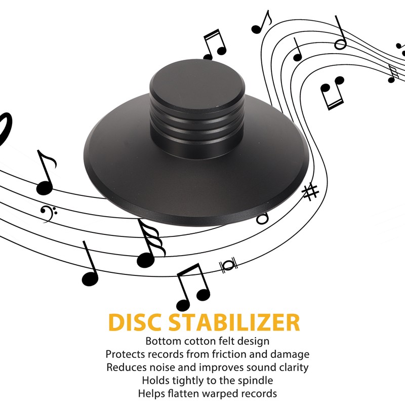 Record Weight Stabilizer Aluminum Alloy Vinyl Turntable Vibration Reducer Vinyl