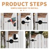 XIAOPEIZHI Two Sided gate Latch,gate Latch for Outdoor Fence, Wooden