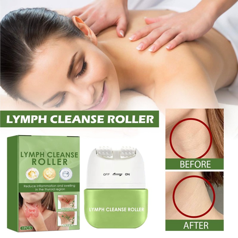 KOAHDE Gesicht Lymphdrainage Roller,Gesichtspflege Lymph Roller,Gesichtsroller zur Lymphdrainage,Lymphdrainage Massage Schönheitsroller,Gesichts-Lymphmassagegerät,Gesicht