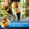 Healrecux Silicone Patellar Tendon Support Strap, Adjustable Non-Slip Patella Band