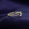 AFFY 1/10 Cttw Lab Grown Diamond Split Shank Heart Promise