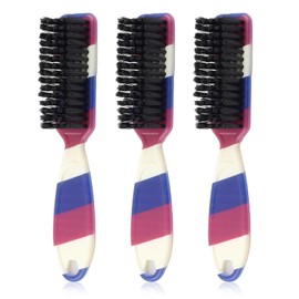 GEN'C BÉAUTY Soft Bristle Wave Brush for Hair Styling, Beard and Mustache Grooming, Barber Brush for Men and Women (3pcs)