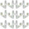 GEEX DEPOT Replacement White Shelf Clips for Turbo Air Freezers