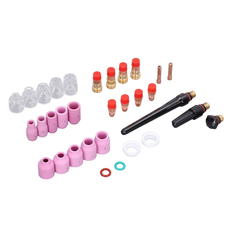 TIG Welding Torch Accessories Glass Cups Gas Lens Chuck Alumina