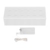 12 Holes Rectangular Flowers Vase With LED Light Clear Acrylic