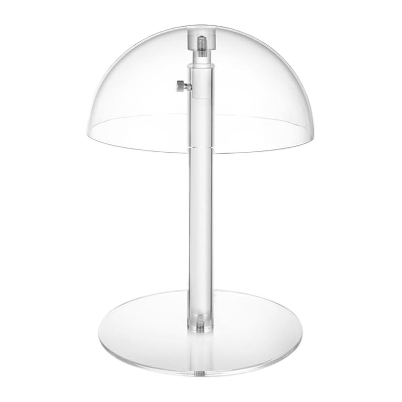 Hat Display,Clear Helmets Organizer - Domed Acrylic Height Adjustable Display
