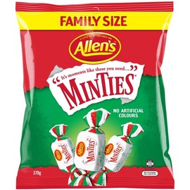 Allen's Minties 370g Family Size (Made in Australia)