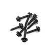 Partuto 8pcs 6 x 35mm Stainless Steel Black Screw for