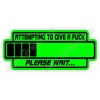 Unbranded/Generic 2pcs - Funny Attempting to Give a F**K Hard Hat Stickers Construction Laborer