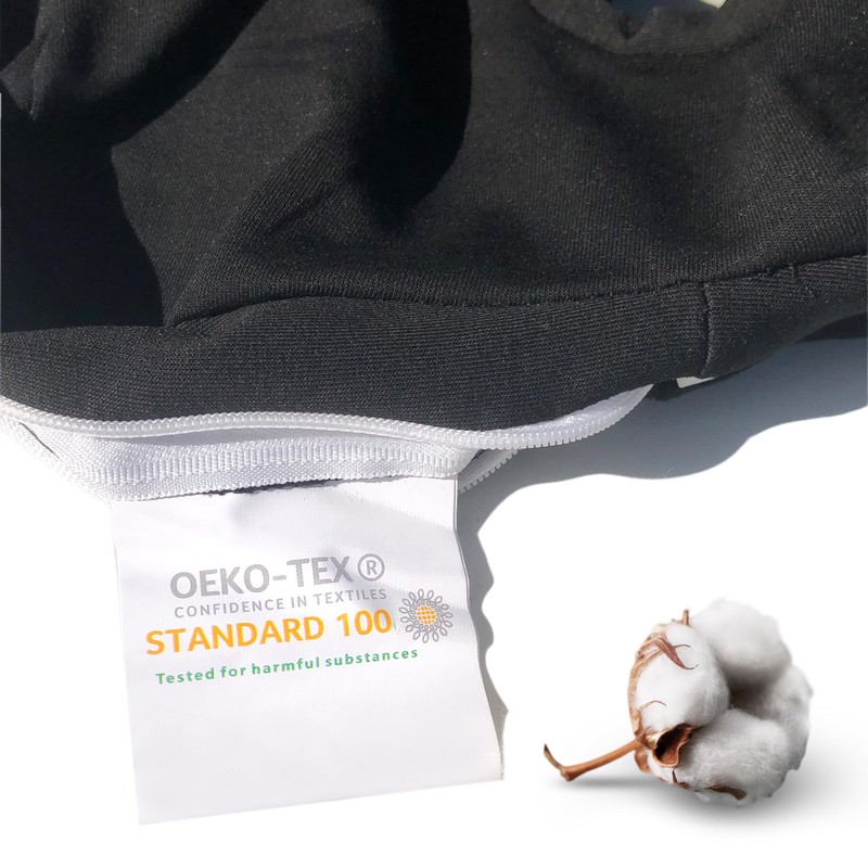 Cruchlorent - Replacement Cushion Cover for Black Heart Knee Pillow