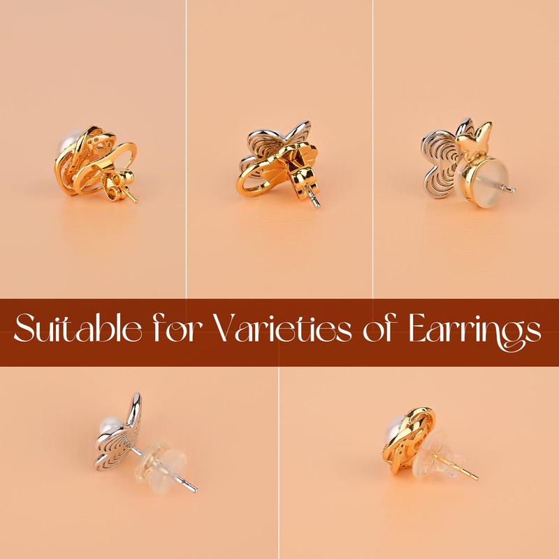 Earring Backs Replacements for Droopy Ears, Heavy Earrings Lifters, Locking