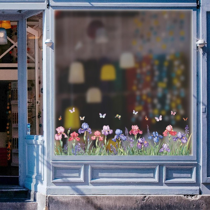 Peacoblue Window Static Cling Decal Sticker Double-sided for Large Glass