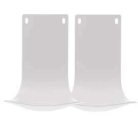 2PCS Wall Mounted Soap Dispenser Drip Tray, Stand, Bracket, Water Tray,Detergent Cup Holder,Prevent Dripping and Spraying (White)