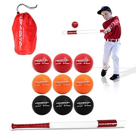 PowerNet Sweet Spot Training Bat + Baseball 2.8" Progressive Weighted Ball PRO Pack Bundle | Follow Through | Build Strength and Hand-Eye Coordination (27" (24 oz) Bat + 2.8" Balls PRO 9 Pk)