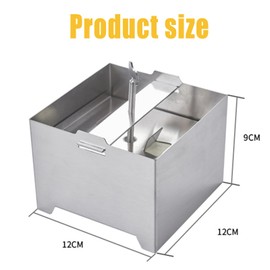Smavles Tofupresse, Tofupresse Edelstahl 16x12x9cm,Tofu Presse Edelstahl Einstellbar mit Ablaufloch Tropfschale,Multifunktionales Tofu-Presse,DIY Tofu Form für Küchenwerkzeugliebhaber