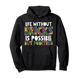 Master Builder Bricks Blocks Play Toys Pullover Hoodie