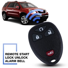 Replacement Keyless Entry Car Remote Key Fob fits for Chevy 2007-2014 Equinox Avalanche Silverado Escalade Suburban GMC Yukon OUC60270, OUC60221, Set of 2