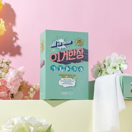 This is an all-in-one shower towel, body wash, shampoo, cleansing, travel, fishing, camping, 5 pieces, spring garden feeling, 5 pieces, 1 box. / 이거한장 올인원 샤워타올 바디워시 샴푸 클렌징 여행용 낚시 캠핑 5개입, 봄날의 정원 느낌 5개입 1박스