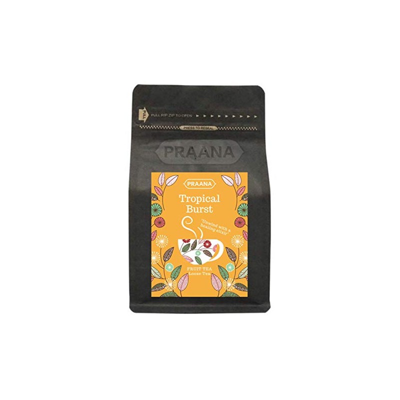 PRAANA TEA -Tropical Burst Fruit Tea - (Tisane) - 100g