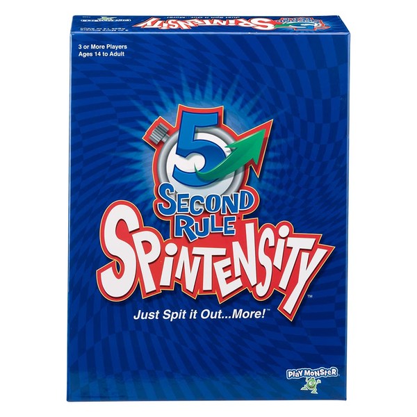 5 Second Rule Spintensity -- Randomized Timer Gives More or Less Time -- Spin to Win -- Ages 14+