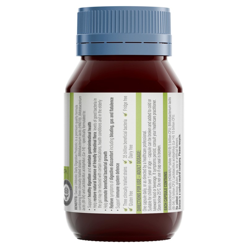 Swisse Ultibiotic Daily Digest Probiotic 30 Tablets