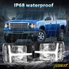 mayello Pair Black For 2007-2013 2014 GMC Sierra 1500 2500HD
