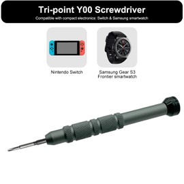 Triwing Screwdriver Y1.5 Y00 1.5mm, Small Screwdriver Compatible with Smartwatch, Magnetic Tri-wing 00 Y Shape, Lightweight, Tri point, S2 Steel, Smooth Turning Cap