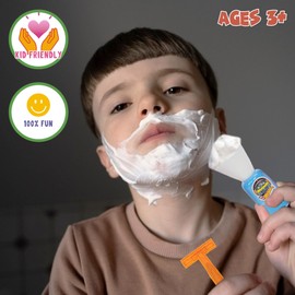 Townley Girl Hot Wheels- My First Shaving and Grooming Pretend Play Kit Safe for Kids, Boys Ages 3+, Yellow