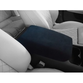 Car Console Covers Plus Handmade in USA Designed for Jeep Gladiator 2020-2024 Fleece Auto Armrest Center Console Cover Protector Black