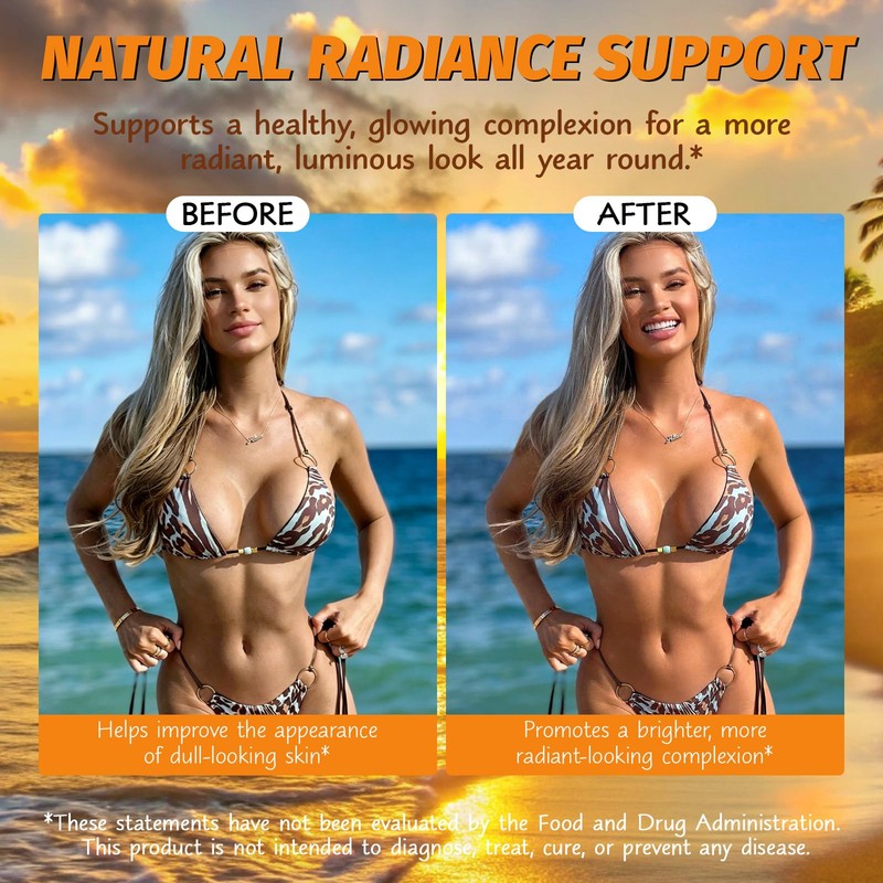 Tanning Gummies Fast Tan Without Sun, 2026 New Tanning Gummies,