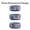 Bico Paw Blue Ceramic 14oz Pet Bowl, for Small Size
