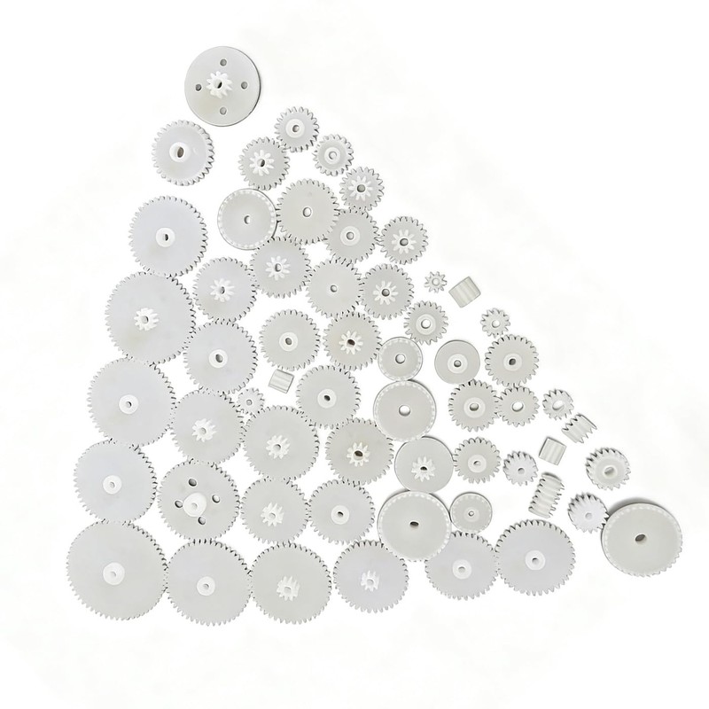 BRIIKPP Gears Set of 72 Plastic Gears for DIY Car