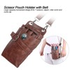 Barber Scissor Pouch Holster with Belt Hairdressing Waist Holder Case