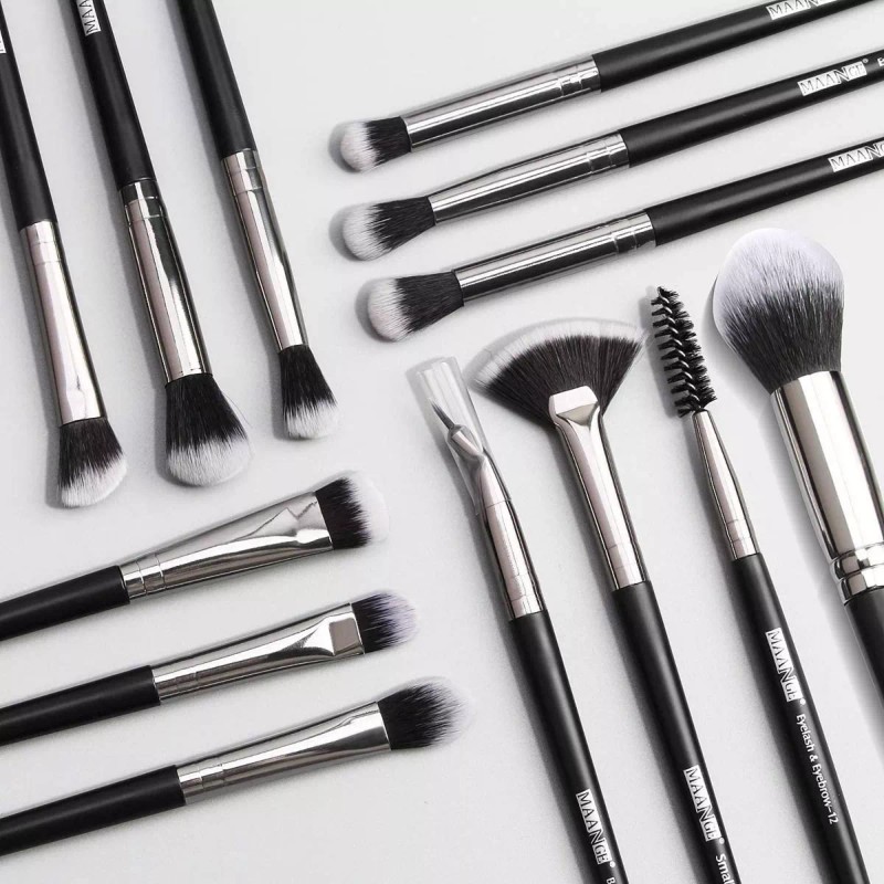 Maange Set Brochas Maquillaje Profesional Ojos 13 Brochas Maange