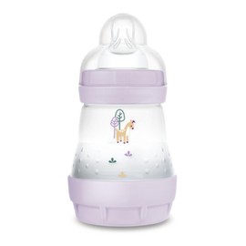 mam - Easy Start Anti-Colic Bottle 0+ Months Slow Flow (160 ml) Lilac - Baby Bottle to Reduce Colic and Discomfort of the Baby - Breastfeeding Friendly Baby Bottle