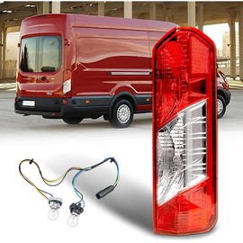 Tail Lights Compatible with Ford Transit 150 250 350 350HD 2015-2023 Rear Lamp With New Bulbs and Harness Assembly (Right Passenger Side)