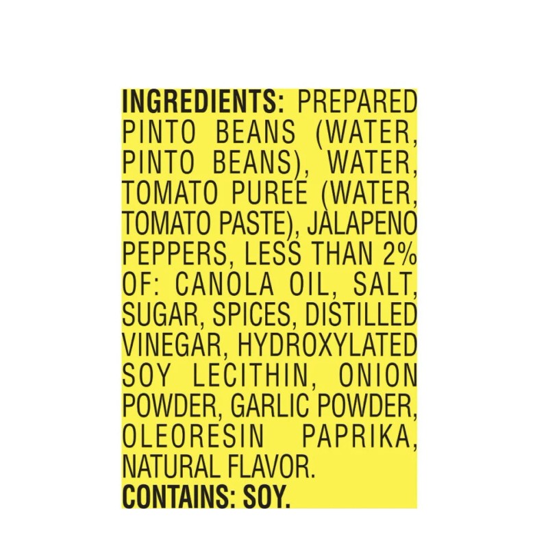 Ranch Style Pinto Beans with Sliced Jalapeño’s 15oz Cans (Pack