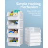 TidyFriend Stackable Storage Bins for Pantry - 8 Pack Stackable