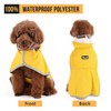 SlowTon Dog Raincoat, Adjustable Dog Rain Jacket Clear Hooded Double