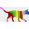 pepita Cat Palette Silhouette (Large) Needlepoint Kit