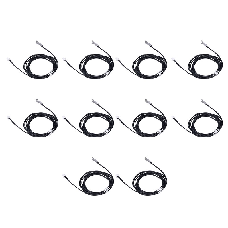 10Pcs Temperature Sensor Probe NTC Thermistor Temp Transducer Cold Pressed