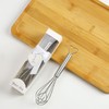 10 Pieces Heart Shaped Egg Beater Mini Stainless Steel Manual